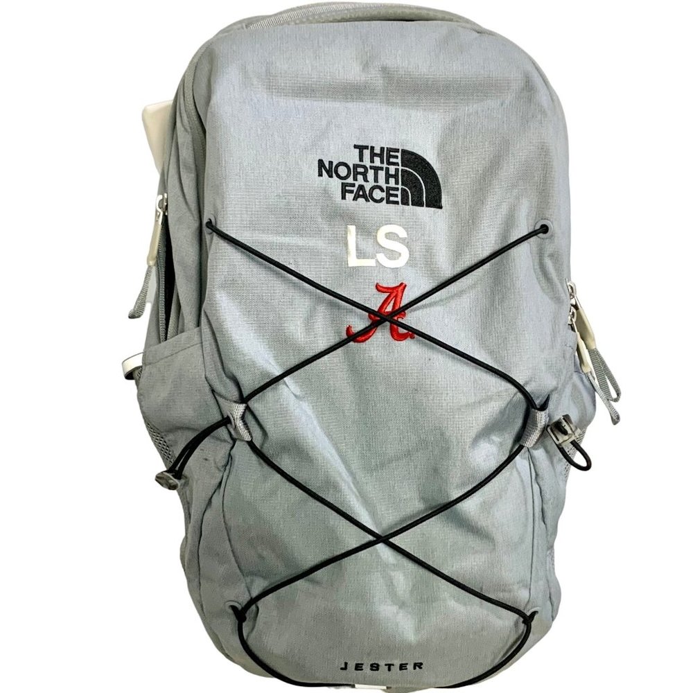 North Face Jester Backpack UA Alabama Athletes Laptop Sleeve 2 Handles Gray - Picture 1 of 15